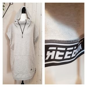 REEBOK | ATHLETIC SLEEVELESS HOODIE SPORT GREY